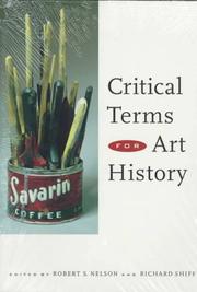 Cover of: Critical terms for art history by edited by Robert S. Nelson and Richard Shiff.