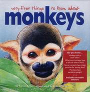 Cover of: Very first things to know about monkeys