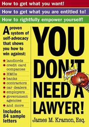 You Don't Need a Lawyer by James Kramon