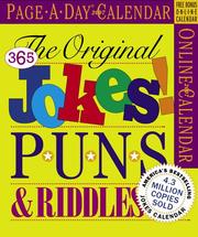 Cover of: The Original 365 Jokes! Puns & Riddles Page-A-Day Calendar 2007 (Page-A-Day Calendars)