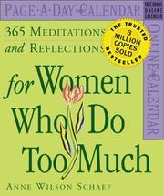 Cover of: 365 Meditations and Reflections For Women Who Do Too Much Calendar 2007 (Page-A-Day Calendars)