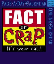 Cover of: Fact or Crap Page-A-Day Calendar 2007 (Page-A-Day Calendars)