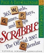 Cover of: The Official Scrabble Page-A-Day Calendar 2007 by John D. Williams, Joe Edley