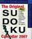 Cover of: The Original Sudoku Calendar 2007 (Page a Day Calendar)