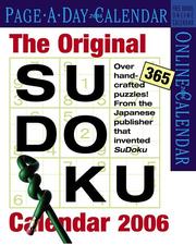 Cover of: The Original Sudoku Calendar 2006