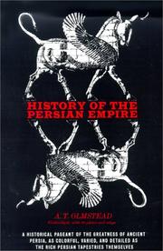 Cover of: History of the Persian Empire by A.T. Olmstead