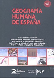 Cover of: Geografía Humana de España Curso de Introducción