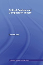 Cover of: Critical Realism and Composition Theory by Donald Judd
