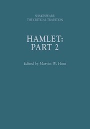 Cover of: Hamlet : Shakespeare: the Critical Tradition, Volume 2