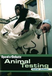Cover of: Animal testing by Karen Judson