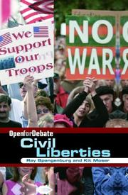Cover of: Civil liberties | Spangenburg, Ray
