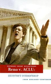 Cover of: Reno v. ACLU by Joan Axelrod-Contrada