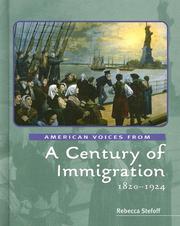 Cover of: American Voices from a Century of Immigration: 1820-1924 (American Voices from)