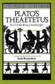 Cover of: Plato's Theaetetus by Πλάτων