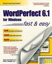 Cover of: WordPerfect 6.1 for Windows: the visual learning guide