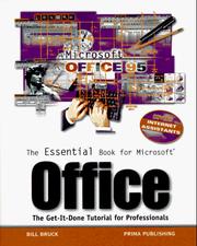 The essential book for Microsoft Office by Bill Bruck