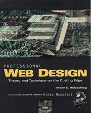 Cover of: Professional Web design: theory and technique on the cutting edge