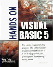 Cover of: Hands on Visual Basic 5 by Sharon J. Podlin