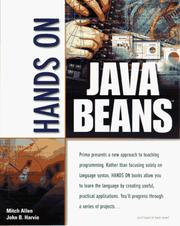 Cover of: Hands on JavaBeans by Mitch Allen, Mitch Allen