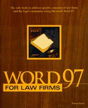 Cover of: Word 97 for Law Firms