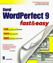 Cover of: Corel WordPerfect 9 by Diane Koers