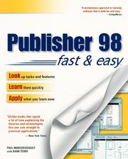 Cover of: Publisher 98 fast & easy