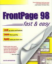 Cover of: FrontPage 98 fast & easy by Coletta Witherspoon