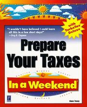 Cover of: Prepare your taxes with TurboTax deluxe in a weekend: for tax year 1998