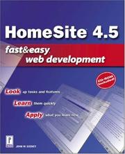 Cover of: HomeSite 4.5 Fast & Easy Web Development