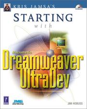 Cover of: Kris Jamsa's Starting  With Macromedia Dreamweaver UltraDev