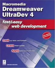 Cover of: Macromedia Dreamweaver UltraDev 4 Fast & Easy Web Development by Aneesha Bakharia