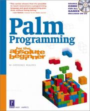 Cover of: Palm Programming for the Absolute Beginner w/CD (For the Absolute Beginner (Series).)
