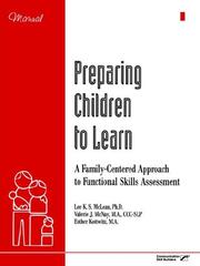 Cover of: Preparing children to learn: a family-centered approach to functional skills assessment