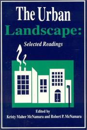 Cover of: The urban landscape: selected readings