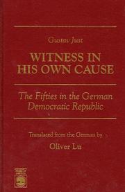 Witness in his own cause by Gustav Just