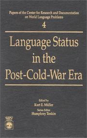 Cover of: Language status in the post-cold-war era | 