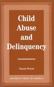 Cover of: Child abuse and delinquency