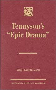 Cover of: Tennyson's "epic drama"