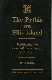 Cover of: The Pythia on Ellis Island: rethinking the Greco-Roman legacy in America