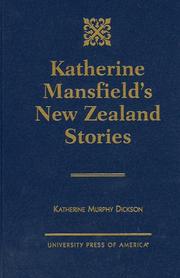 Cover of: Katherine Mansfield's New Zealand stories