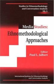 Cover of: Media studies: ethnomethodological approaches