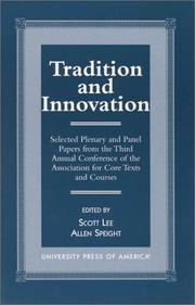 Cover of: Tradition and Innovation