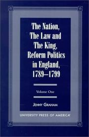 Cover of: The nation, the law, and the king by Jenny Graham