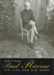 Cover of: Paul Ricoeur by Charles E. Reagan