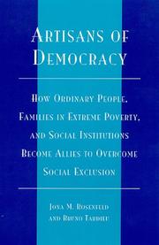 Cover of: Artisans of Democracy by Jona M. Rosenfeld, Bruno Tardieu, Rosenfeld Jona M., Jona M. Rosenfeld, Bruno Tardieu