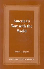 Cover of: America's way with the world