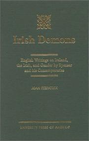 Cover of: Irish demons by Fitzpatrick, Joan., Fitzpatrick, Joan.