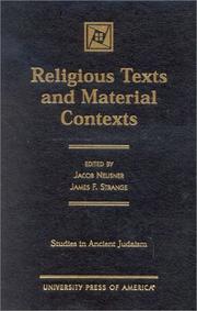 Cover of: Religious texts and material contexts