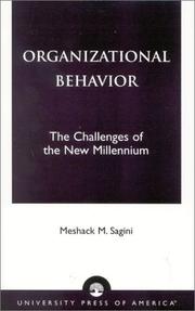 Cover of: Organizational behavior: the challenges of new millenuium