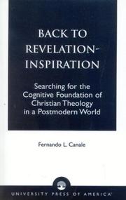 Cover of: Back to revelation-inspiration by Fernando Luis Canale